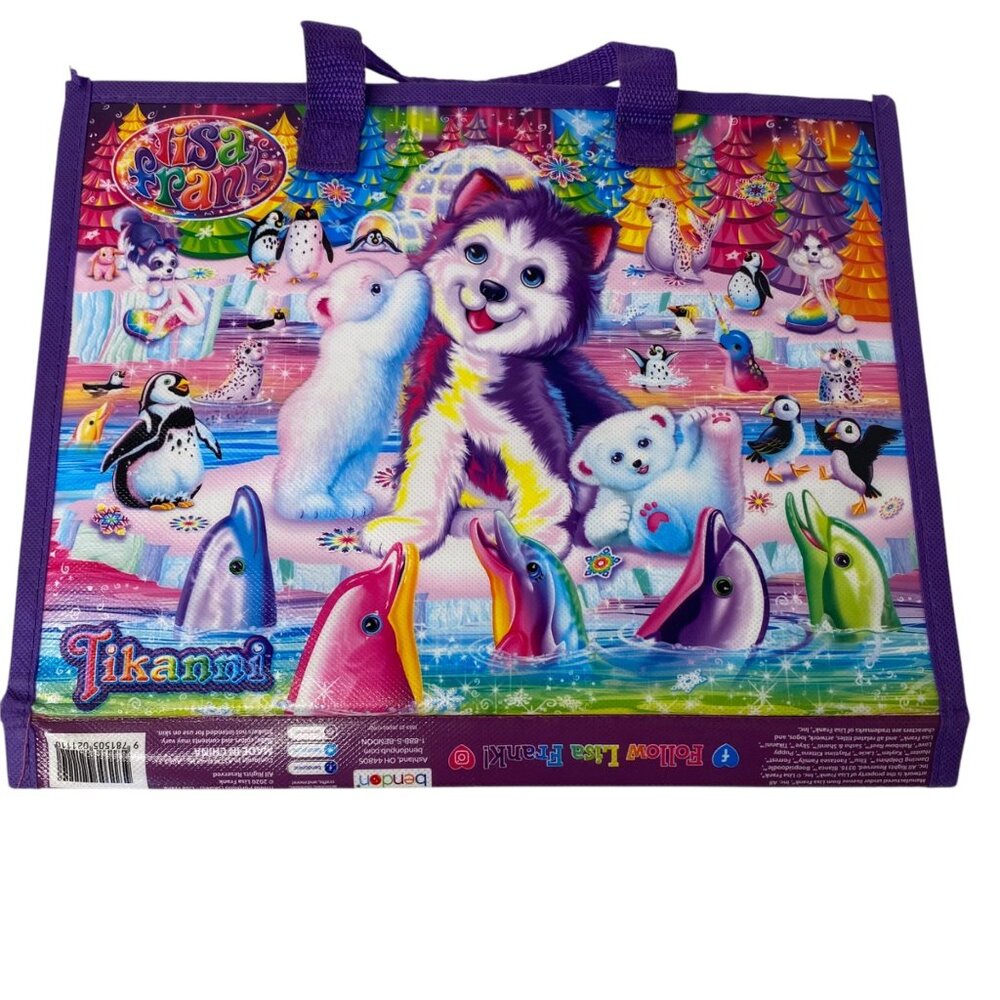 Lisa Frank Trifold Portfolio With‎ Art Supplies Set Rainbow Dogs Cats 2020